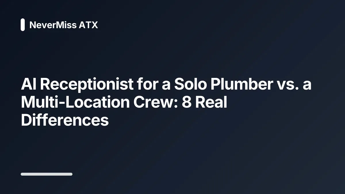 AI receptionist multi-location crew